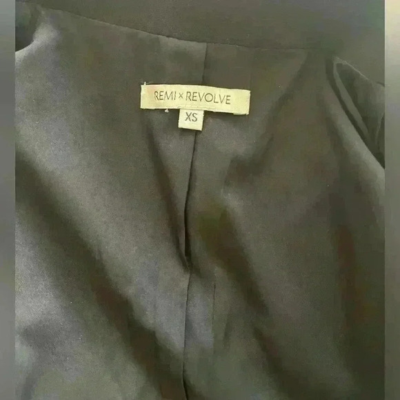 Remi x Revolver Black Blazer Dress with Waist Belt | Size XS - Picture 7 of 8